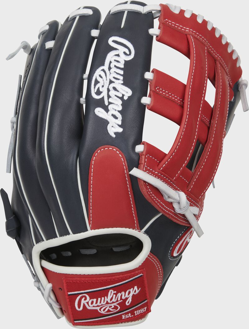 Rawlings Breakout 12.75-Inch Outfield Navy / Deep Red / White | AbJ3pelp