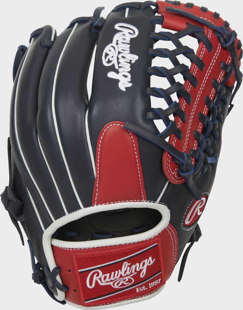 Rawlings Breakout 12-Inch Pitcher Navy / Deep Red / White | 9AQkBJnm