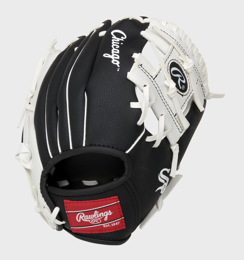 Rawlings Chicago White Sox 10-Inch Team Logo Outfield Black / White | KxaD39qD