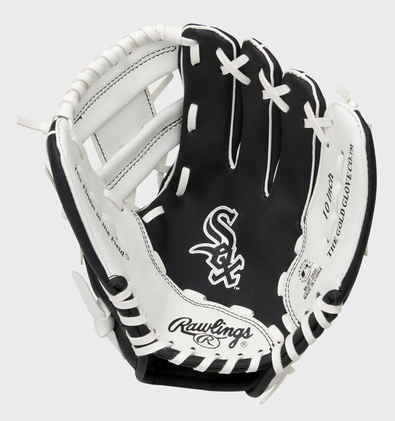 Rawlings Chicago White Sox 10-Inch Team Logo Outfield Black / White | KxaD39qD