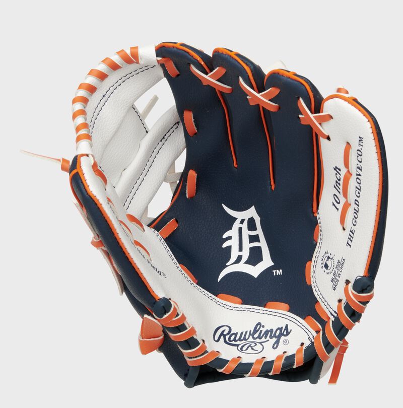 Rawlings Detroit Tigers 10-Inch Team Logo Outfield Navy / White | StrtRzt0