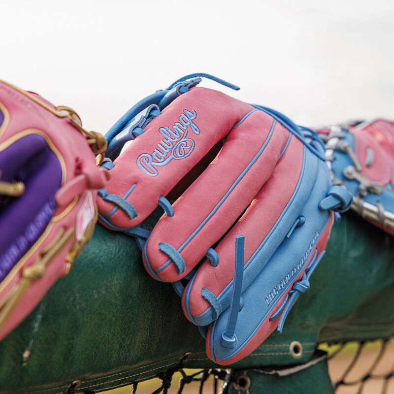 Rawlings Exclusive Heart Of The Hide Contour Fit Outfield Pink / Blue | 4BwDUJKr