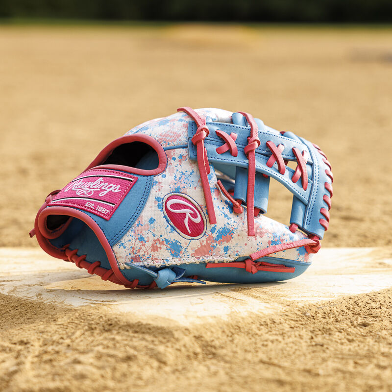 Rawlings Heart Of The Hide Splatter Print Speed Shell Infield Blue / Pink / White | UWqRgygG