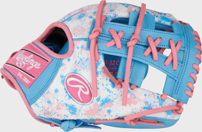 Rawlings Heart Of The Hide Splatter Print Speed Shell Infield Blue / Pink / White | UWqRgygG