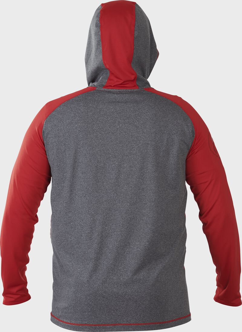 Rawlings Hurler Lightweight Hoodie Grey / Red | igz0qmHZ