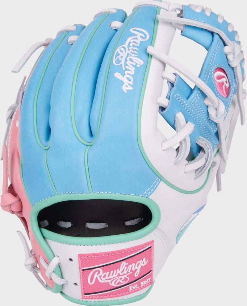 Rawlings Limited Edition Heart Of The Hide Omaha Collection Beach Infield Blue / White / Pink | uFTHTR0c