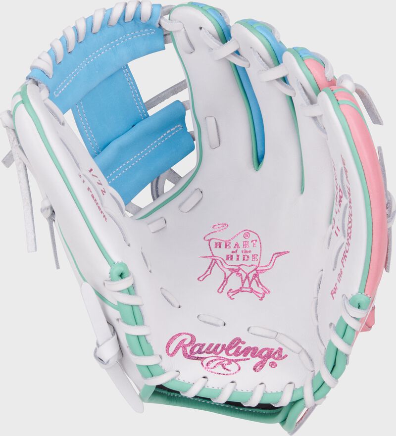 Rawlings Limited Edition Heart Of The Hide Omaha Collection Beach Infield Blue / White / Pink | uFTHTR0c