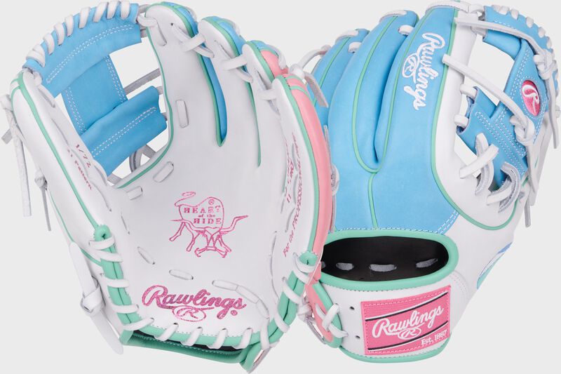 Rawlings Limited Edition Heart Of The Hide Omaha Collection Beach Infield Blue / White / Pink | uFTHTR0c