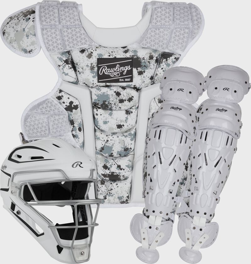 Rawlings Limited Edition Mach Splatter Set Catcher's Gear Grey | WKbs1A3o