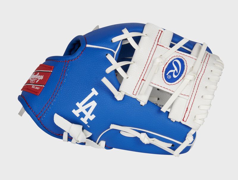 Rawlings Los Angeles Dodgers 10-Inch Team Logo Outfield Blue / White | ZgeUlXFS