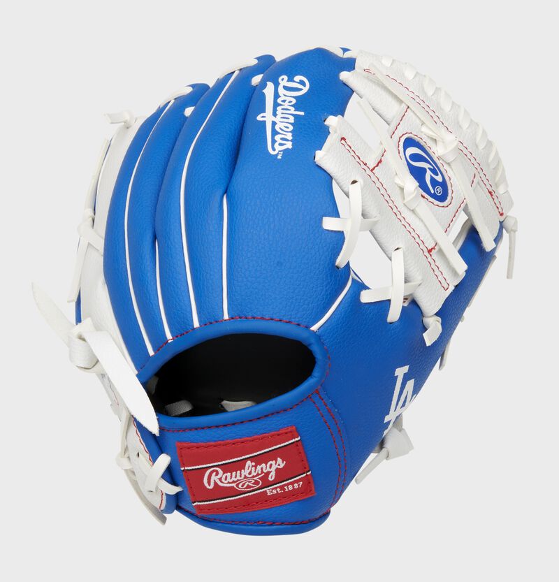 Rawlings Los Angeles Dodgers 10-Inch Team Logo Outfield Blue / White | ZgeUlXFS