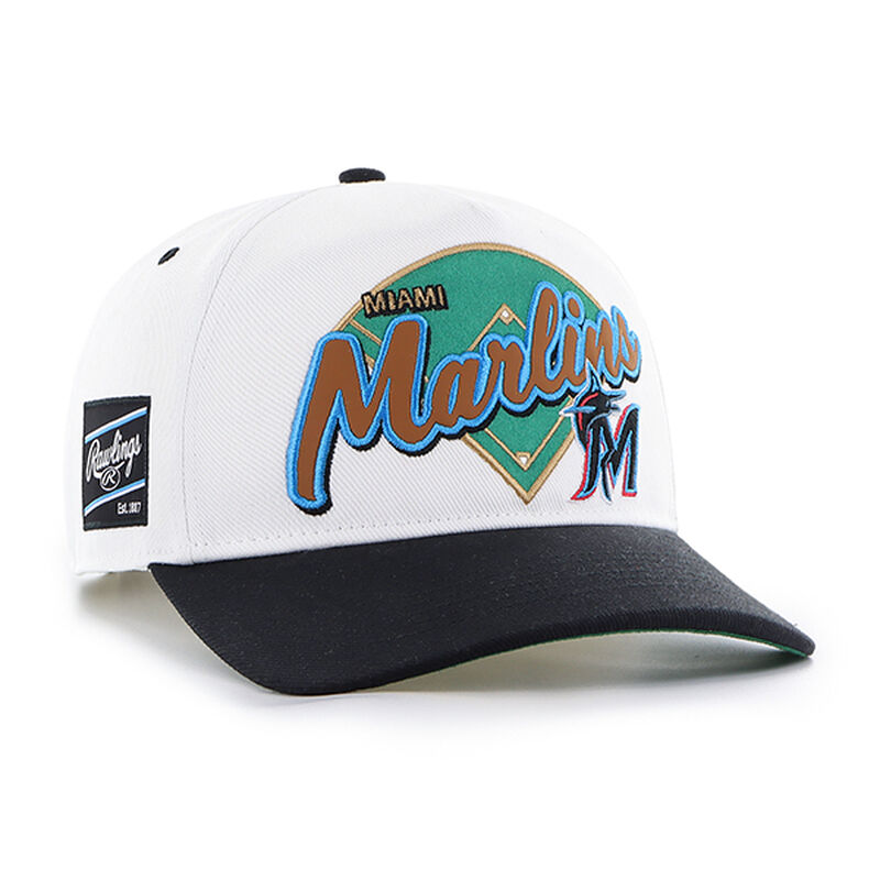 Rawlings Miami Marlins Rawlings '47 Brand Hitch Hat White | iWj8qGX9