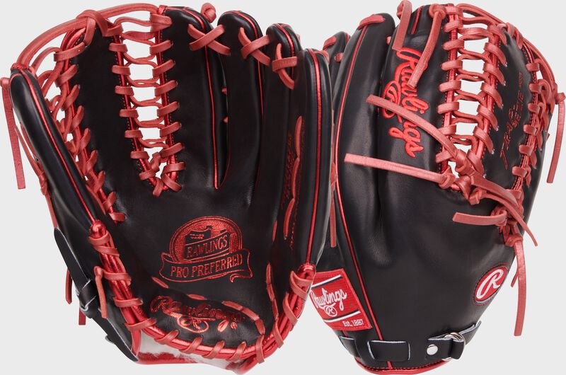 Rawlings Mike Trout Pro Preferred Outfield Black / Deep Red | tbGQYGgR