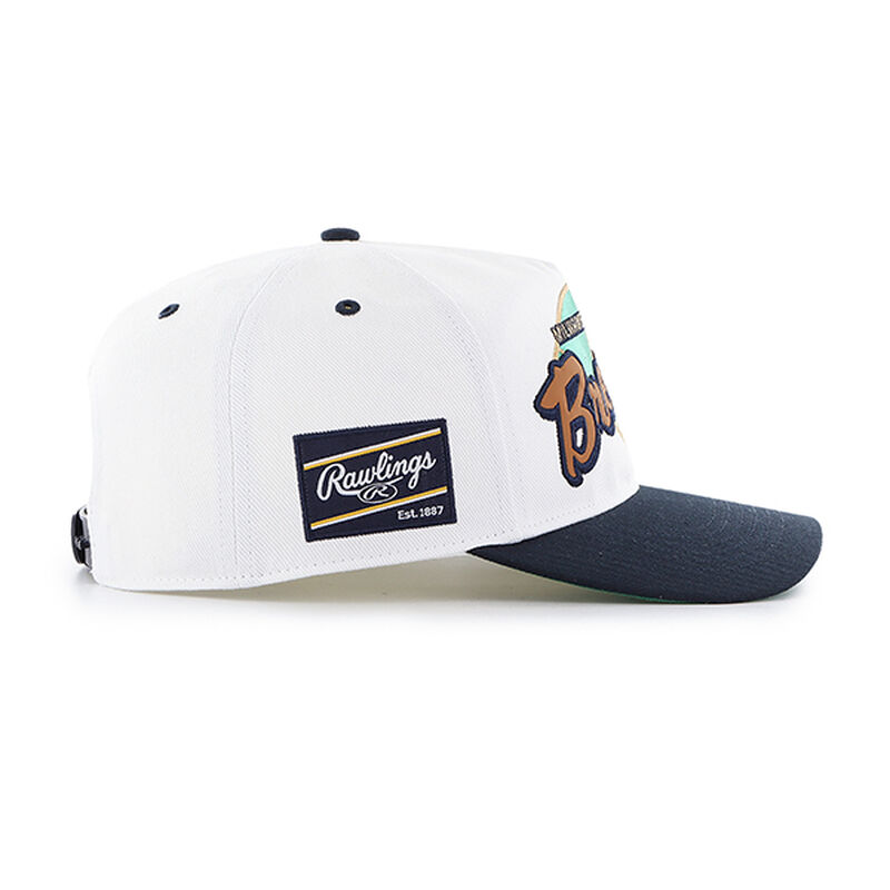 Rawlings Milwaukee Brewers Rawlings '47 Brand Hitch Hat White | 4UpDBJlt