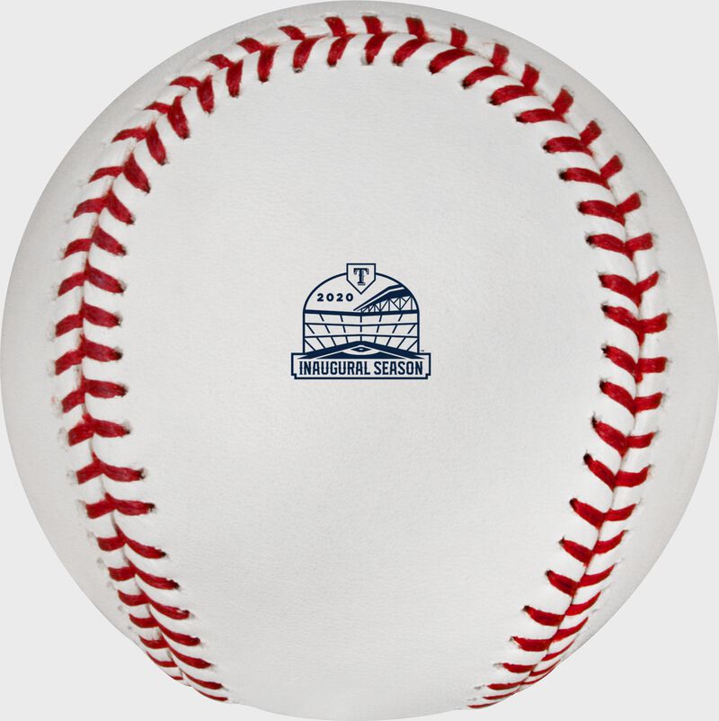 Rawlings Mlb 2020 Texas Rangers Inaugural Season At Globe Life Field Baseball White | 2XU8vwoi