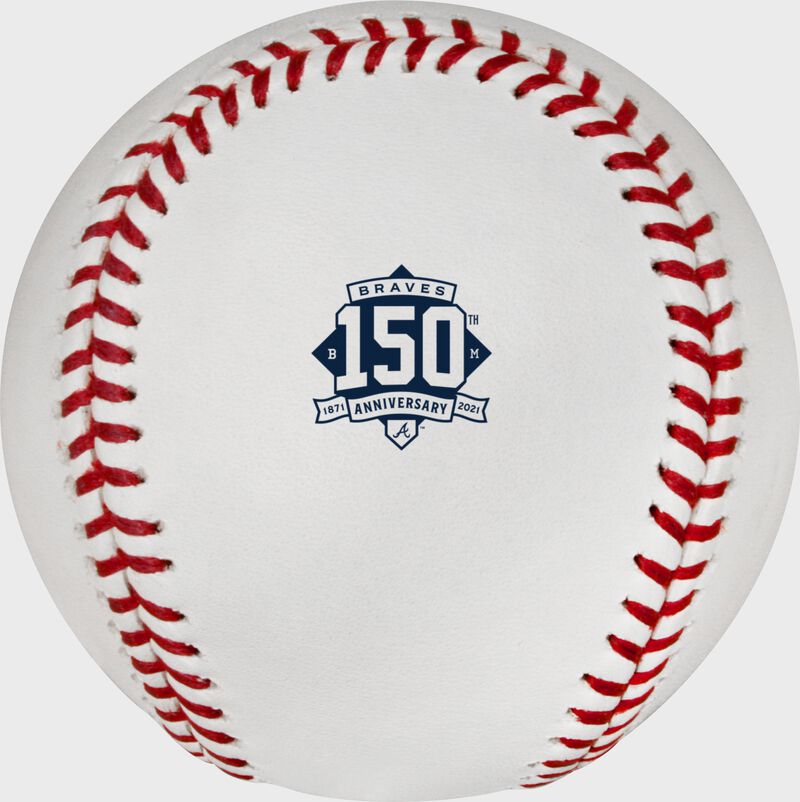 Rawlings Mlb 2021 Atlanta Braves 150th Anniversary Baseball White | 320QyDU5