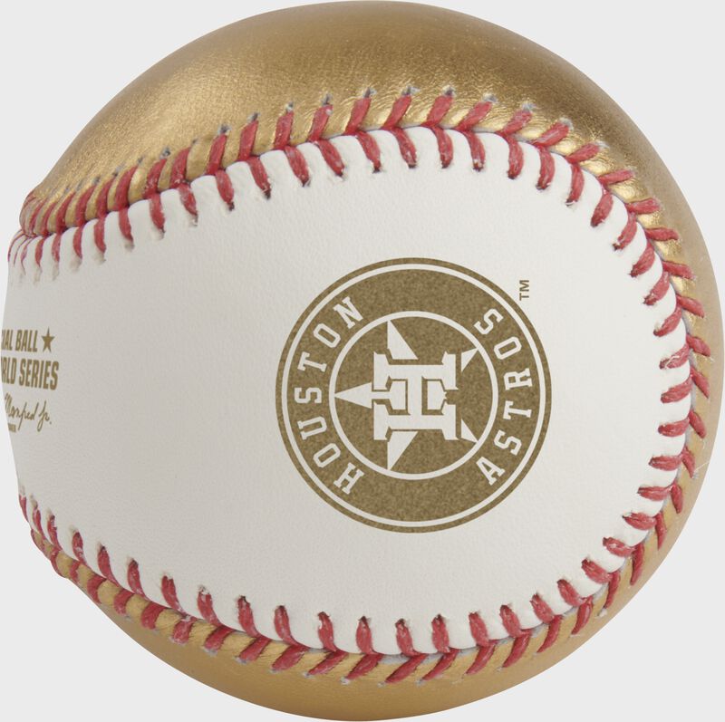 Rawlings Mlb 2021 Gold World Series Dueling Baseball White / Gold | BGalD4v1