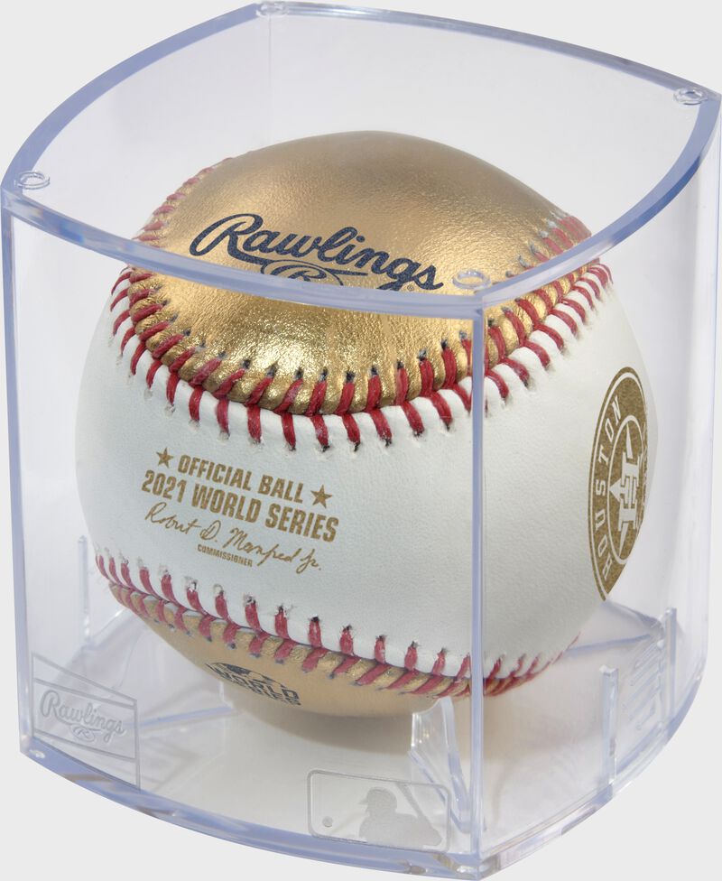 Rawlings Mlb 2021 Gold World Series Dueling Baseball White / Gold | BGalD4v1