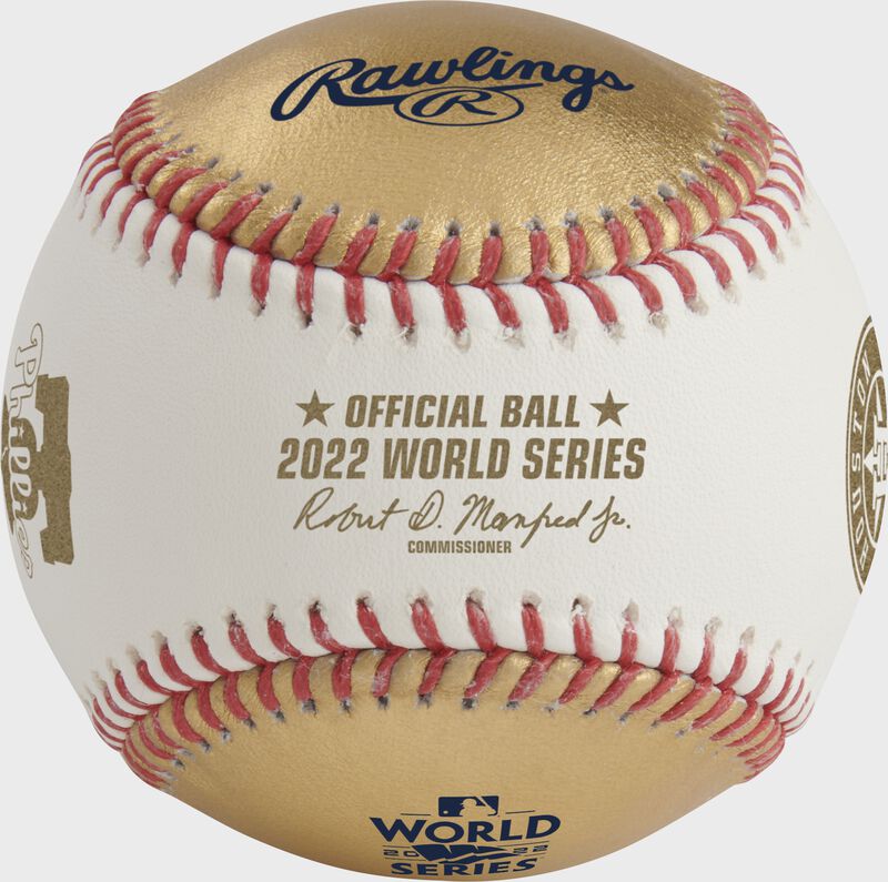 Rawlings Mlb 2022 Gold World Series Dueling Baseball White / Gold | fssxamHm