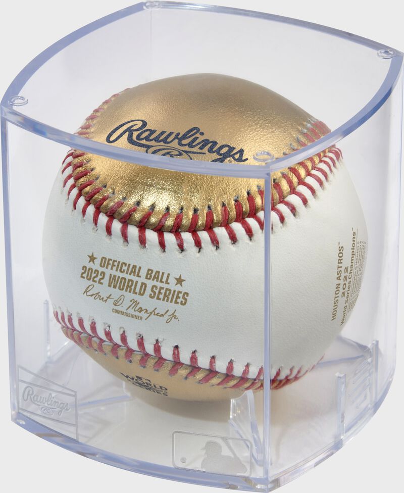 Rawlings Mlb 2022 World Series Champions, Houston Astros Baseball White / Gold | RYmZIGWA