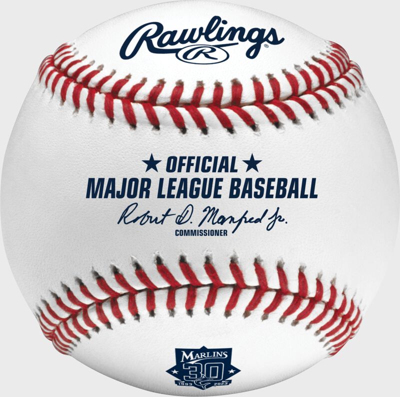 Rawlings Mlb 2023 Miami Marlins 30th Anniversary Baseball White | 5mTIHt98