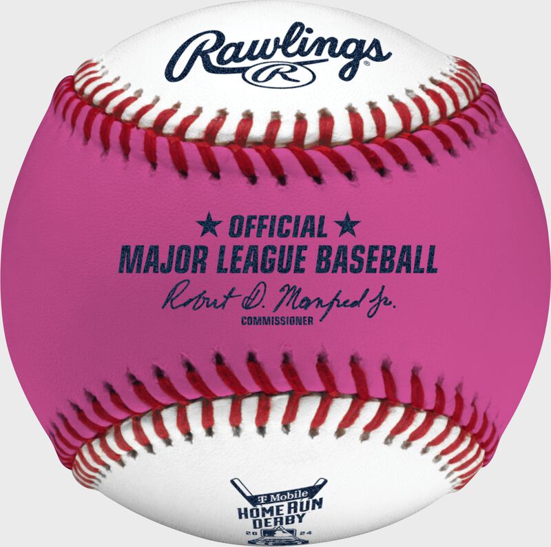 Rawlings Mlb 2024 Home Run Derby Money Baseball White / Pink | swvlzDke