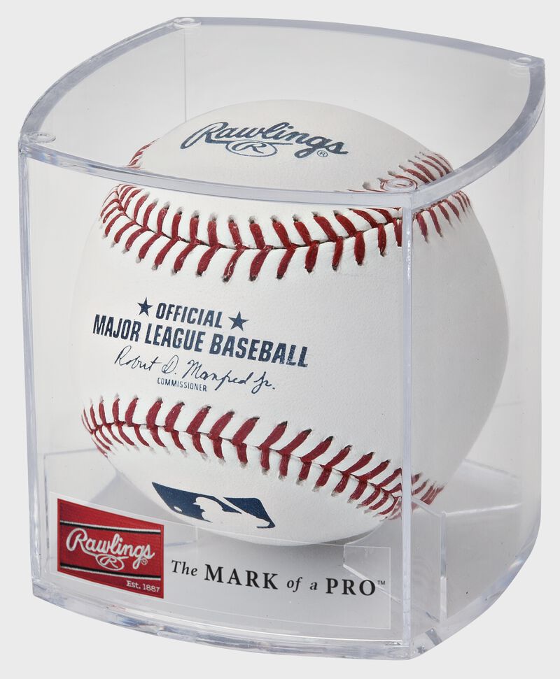 Rawlings Mlb Official With Display Cube Baseball White | aJtYHDSF