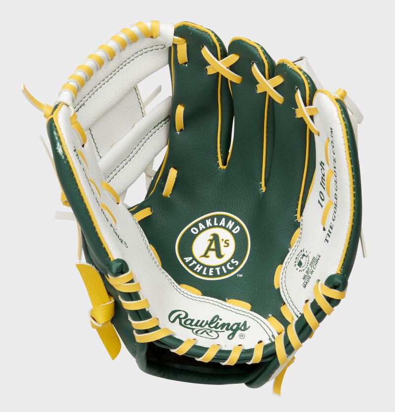 Rawlings Oakland Athletics 10-Inch Team Logo Outfield Green / White | Nxu3CjYw