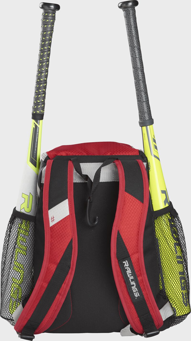 Rawlings Players Team Backpacks Black / Red | X5h4Kt9F