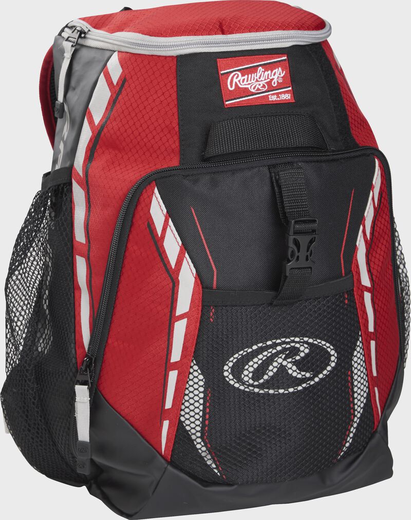 Rawlings Players Team Backpacks Black / Red | X5h4Kt9F