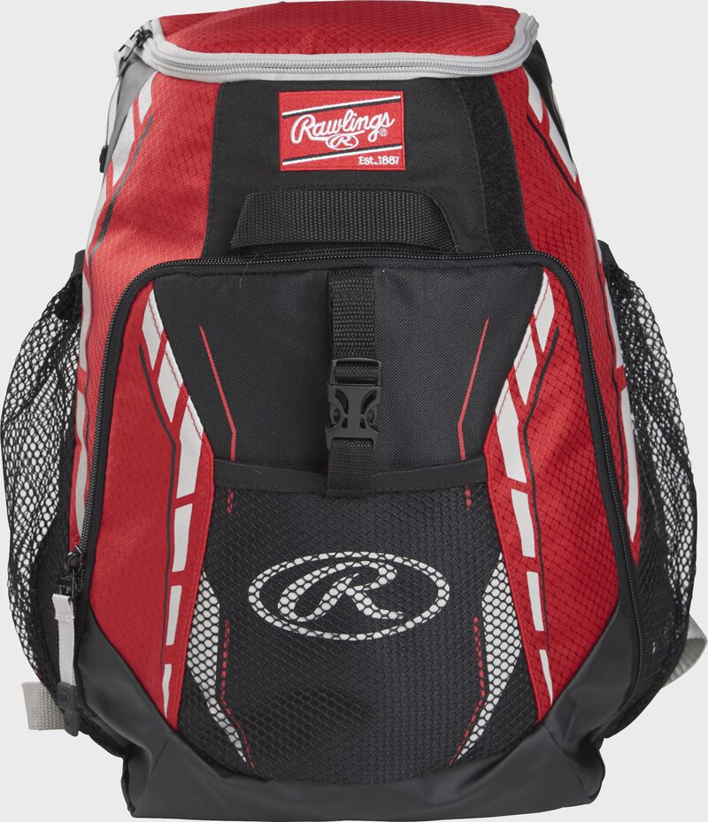 Rawlings Players Team Backpacks Black / Red | X5h4Kt9F