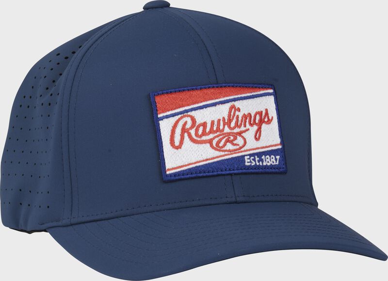 Rawlings Rawlings Flexfit Laser Cut Vented Hat Blue | g7ZAr1K7