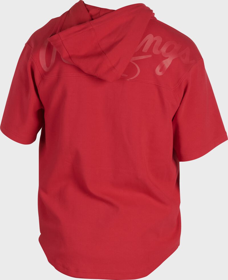 Rawlings Rawlings Gold Collection Short Sleeve Hoodie Red | 3ozDUb3H