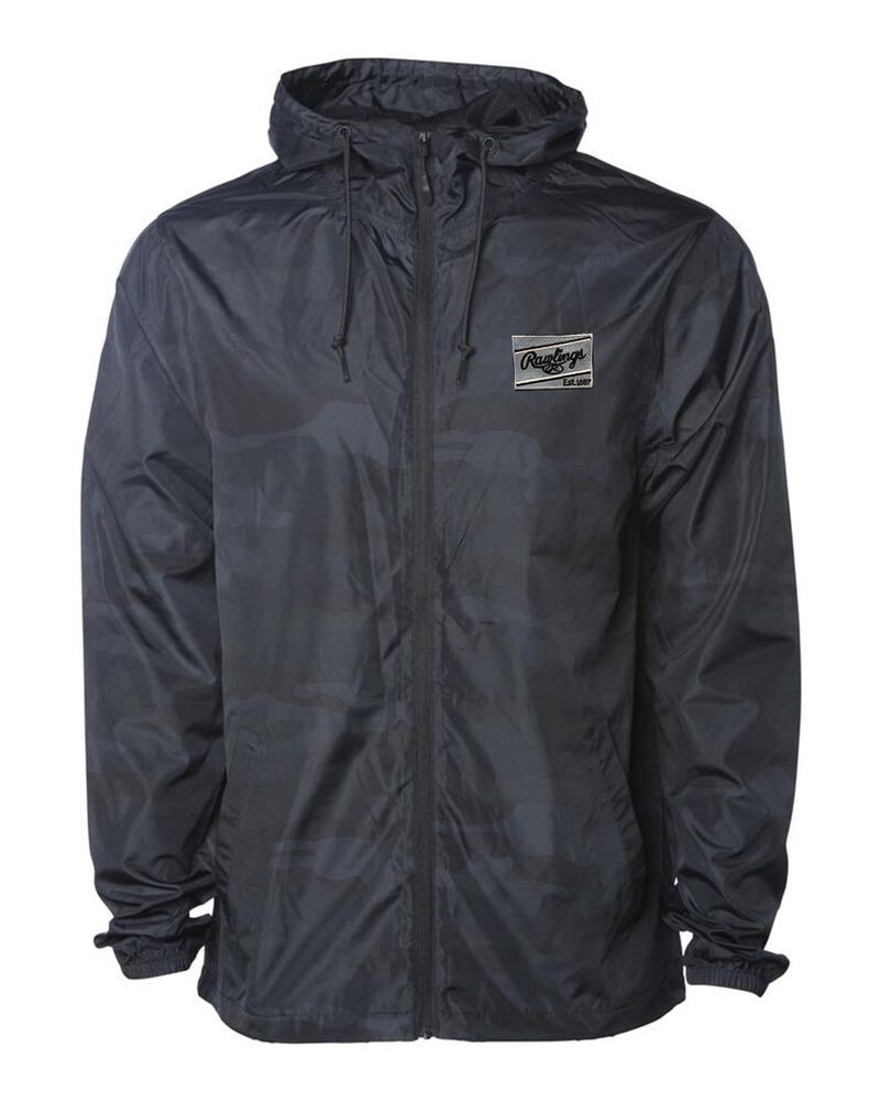 Rawlings Rawlings Lightweight Windbreaker Jacket Black | 9uf1ubwA