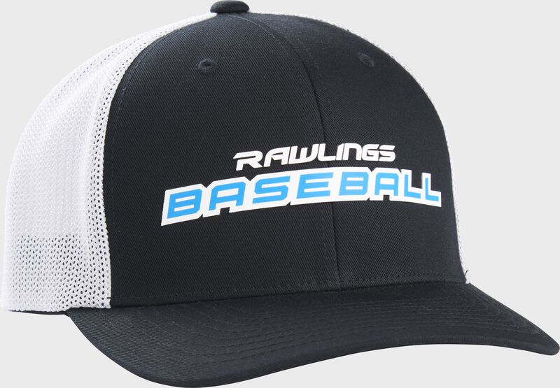 Rawlings Rawlings Mesh Snapback Hat Black / White | XyUhKjHQ