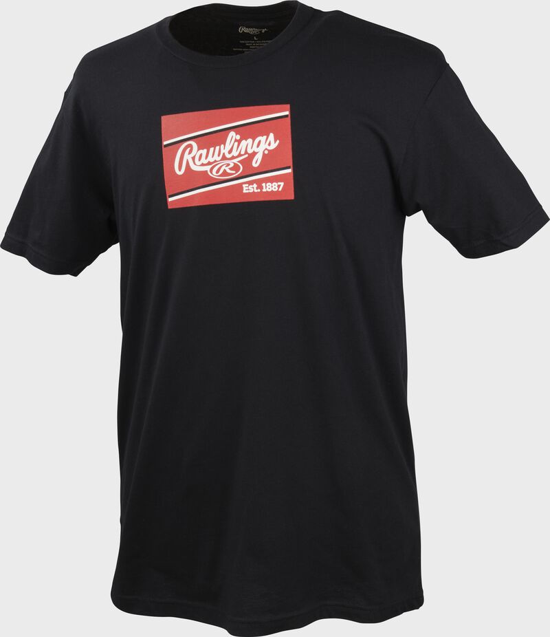 Rawlings Rawlings Patch Logo T-Shirt Black | N9BuB96j