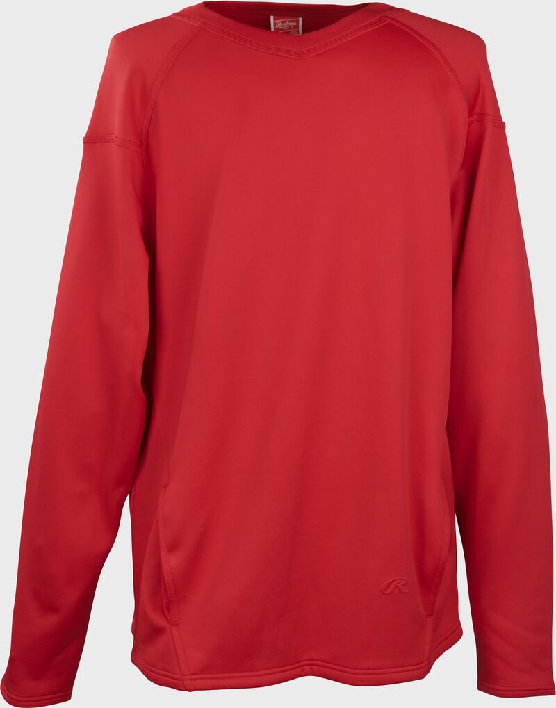 Rawlings Rawlings Performance Dugout Fleece Pullover Red | 68qoxukK