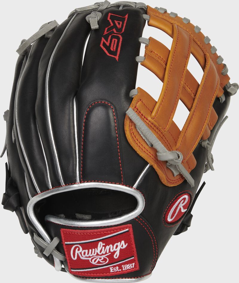 Rawlings Rawlings R9 Contour 12-Inch Outfield Black / Brown | QnSRgQ0n