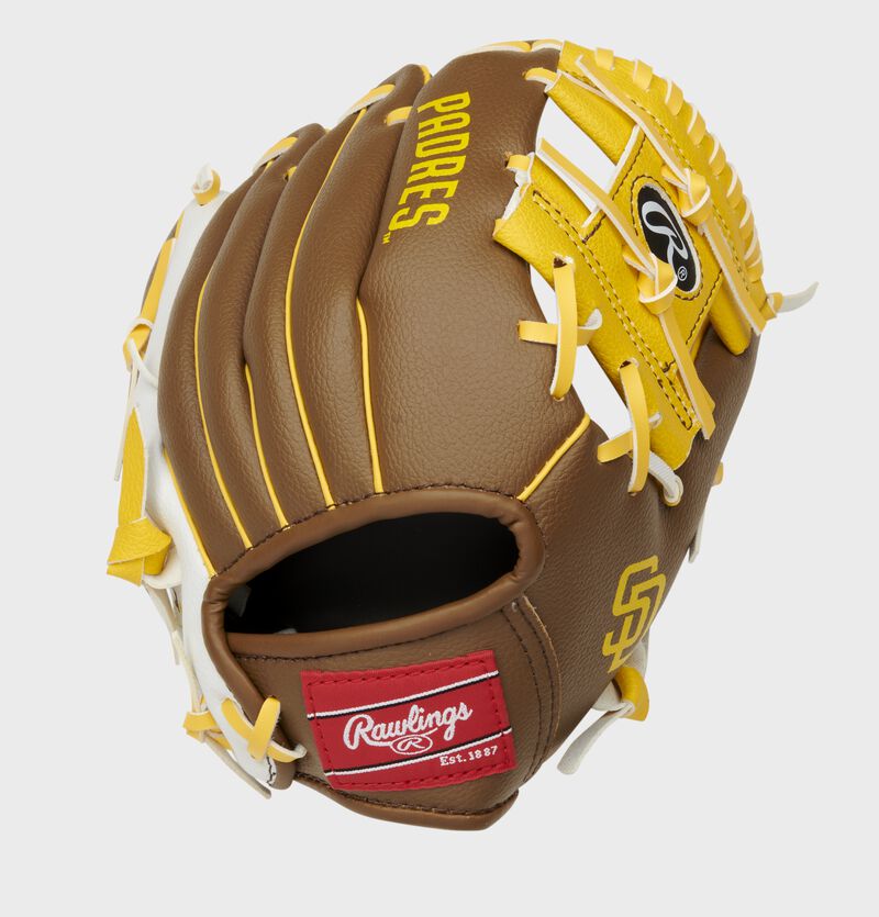 Rawlings San Diego Padres 10-Inch Team Logo Outfield Brown / White | xju24Qwk