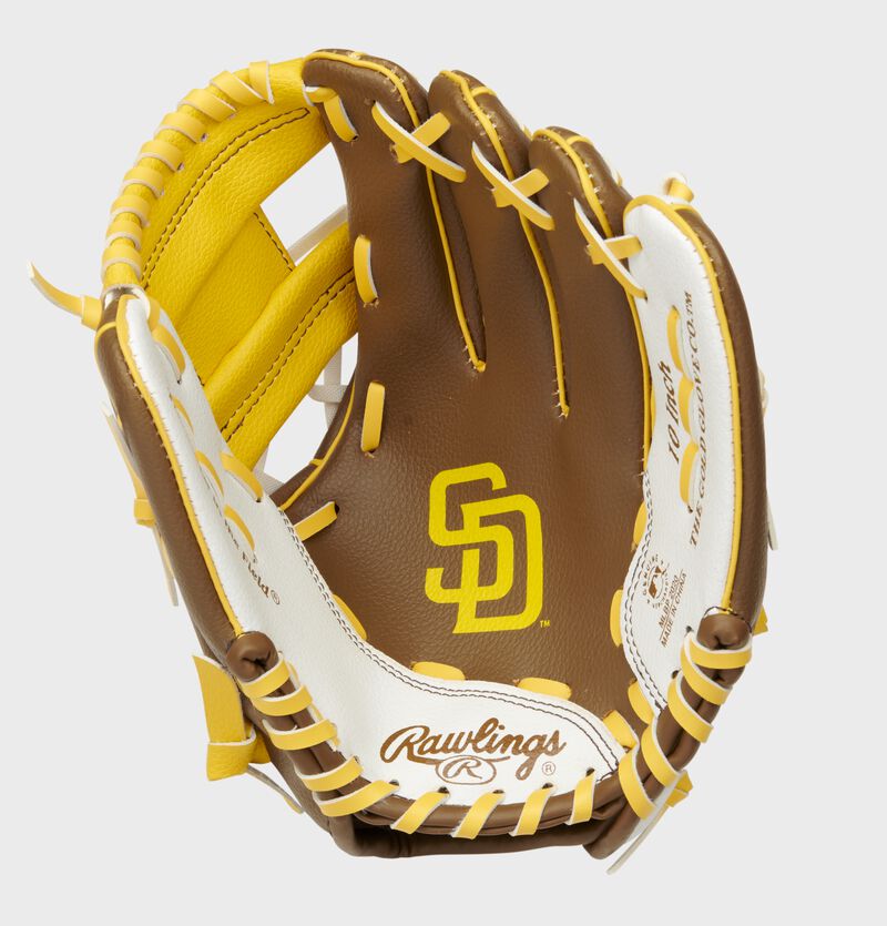 Rawlings San Diego Padres 10-Inch Team Logo Outfield Brown / White | xju24Qwk