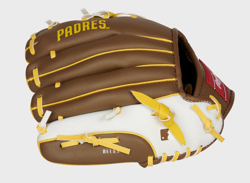 Rawlings San Diego Padres 10-Inch Team Logo Outfield Brown / White | xju24Qwk