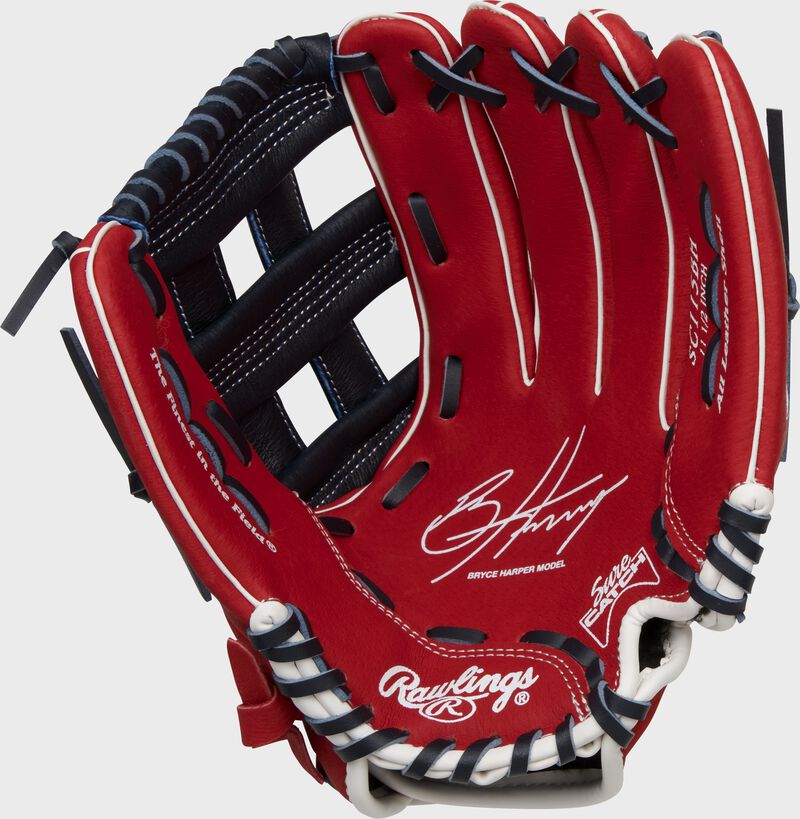 Rawlings Sure Catch 11.5-Inch Bryce Harper Signature Infield Deep Red | I6xNZujx