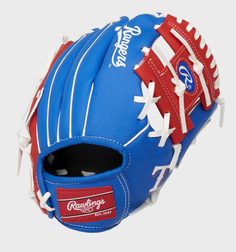 Rawlings Texas Rangers 10-Inch Team Logo Outfield Blue / Red | vSUtjvY6