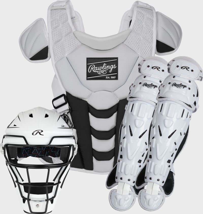 Rawlings Velo Set Catcher's Gear White / Black | r5geDngu