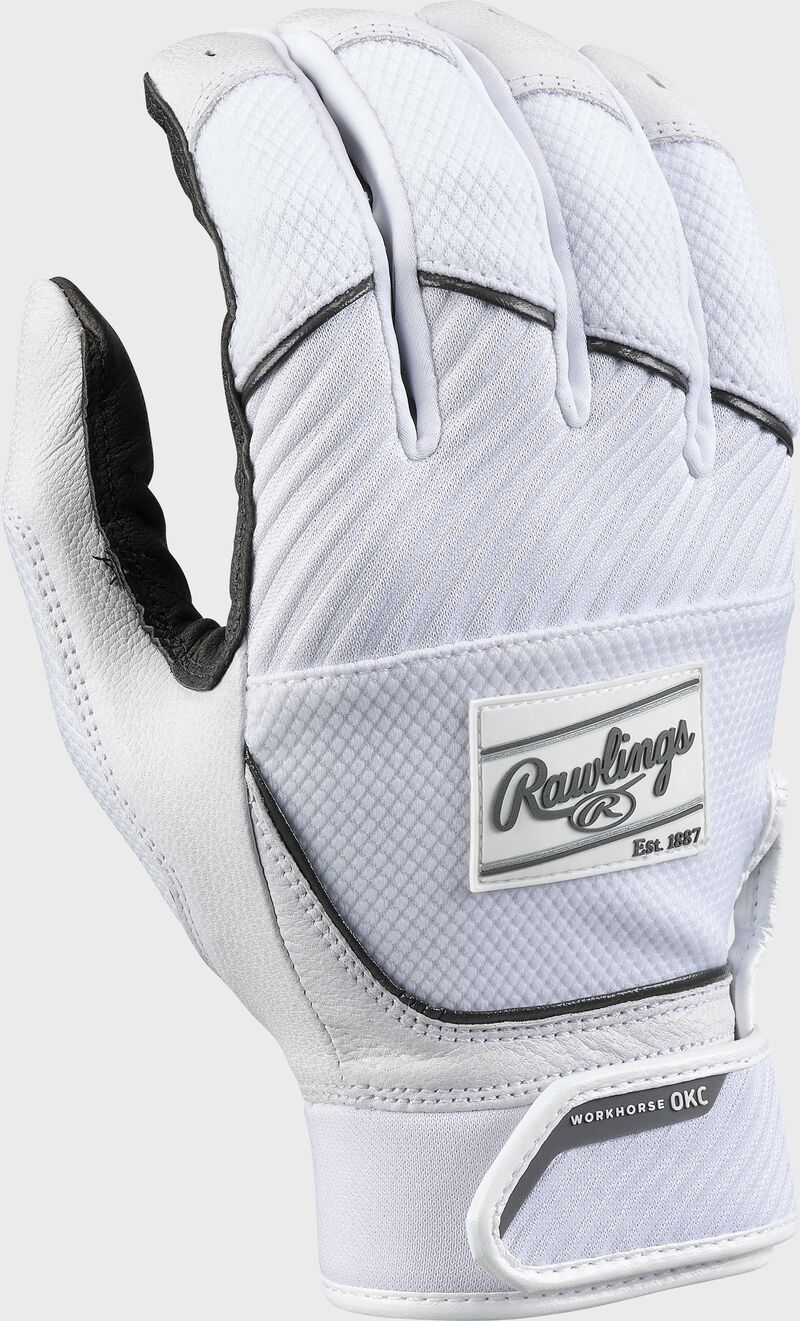 Rawlings Women's Workhorse Okctings Batting Gloves White / Black | aU66rce2